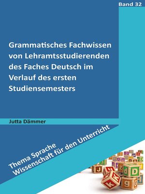 cover image of Grammatisches Fachwissen von Lehramtsstudierenden des Faches Deutsch